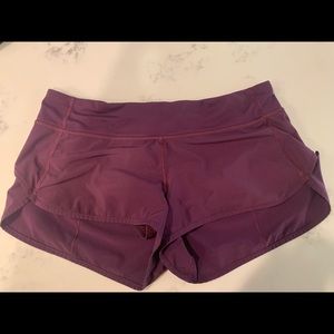 Lululemon speed shorts sz 10